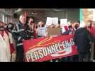 Boulogne : les soignants en grève s'invitent à la cérémonie des vSux de l'hôpital