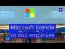 Microsoft licencie 10.000 employés