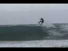 Les surfeurs corses bravent la tempête à Ajaccio