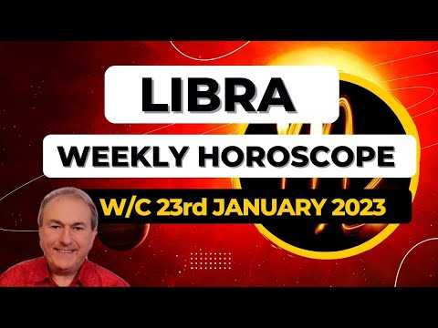 Libra Horoscope Weekly Astrology from 23rd January 2023