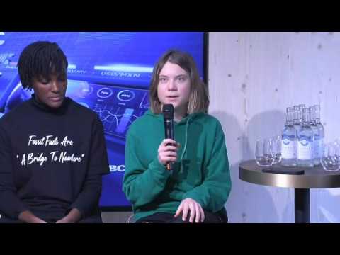 Greta Thunberg says people in Davos 'fuelling destruction of planet'