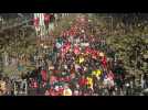 Thousands march in Marseille against pension reform plan