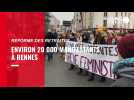 VIDÉO. Environ 20 000 manifestants à Rennes contre la réforme des retraites