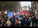 Manifestation massive contre la réforme des retraites à Châlons-en-Champagne
