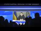 A Davos, une minute de silence pour les victimes de l'accident d'hélicoptère à Brovary, en Ukraine