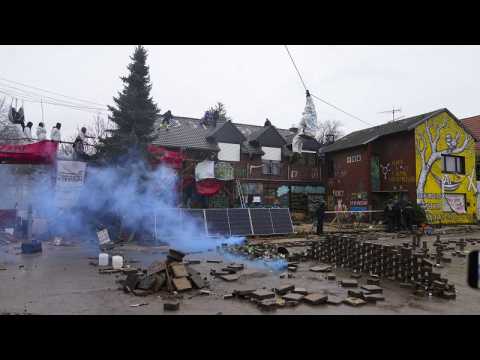 Police continue clearing climate activists from German village