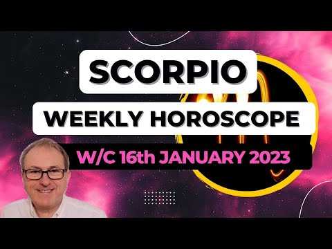 Scorpio Horoscope Weekly Astrology from 16th January 2023