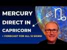 Mercury Direct, 18th January 2023. The INSIDE TRACK, Shadow Periods, Q/C to Mars & Zodiac Forecasts.
