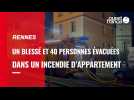 Rennes. Un blessé et 40 personnes évacuées dans un incendie d'appartement quai de la Prévalaye
