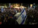 Thousands protest in Tel Aviv against PM Benjamin Netanyahu's hard-right government