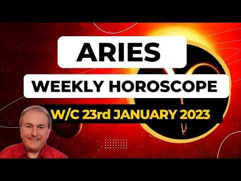 Aries Horoscope Weekly Astrology from 23rd January 2023