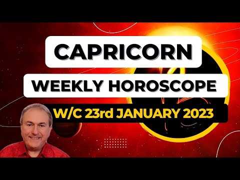 Capricorn Horoscope Weekly Astrology from 23rd January 2023