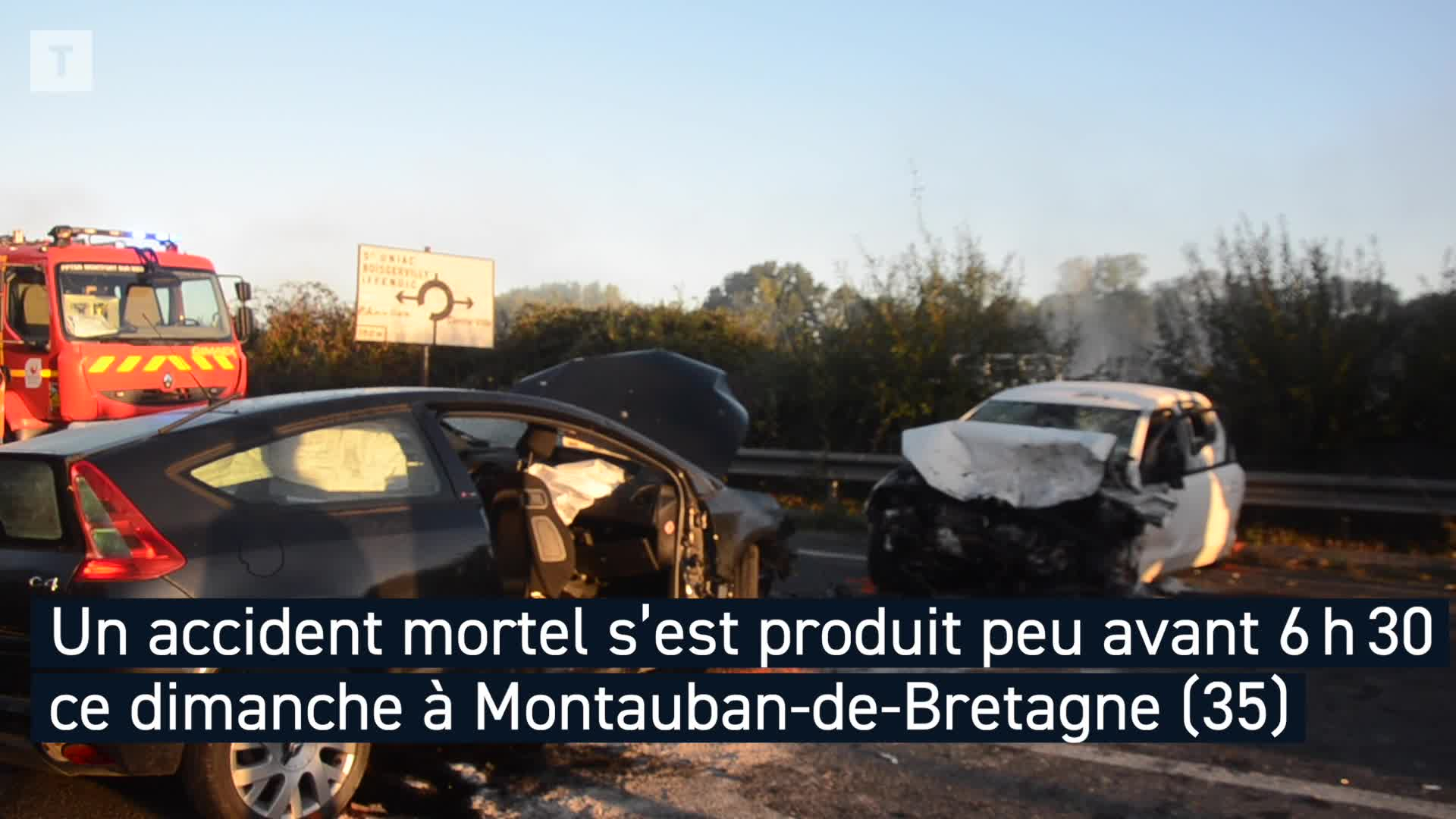 Deux jeunes meurent dans un accident à Montauban-de-Bretagne, trois blessés graves (Le Télégramme)