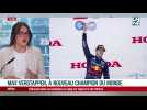 F1: Verstappen déclaré champion du monde dans la confusion au Japon