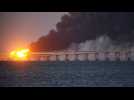 Explosion sur le pont de Crimée : Vladimir Poutine accuse Kyiv d'avoir commis un 