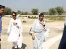 Malala visits women at flood camps in Pakistan