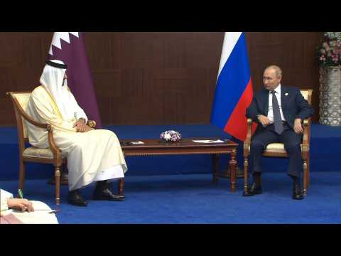 Putin meets Qatari Emir in Kazakhstan