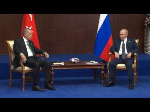 Putin meets his Turkish counterpart Erdogan in Astana