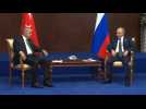 Putin meets his Turkish counterpart Erdogan in Astana