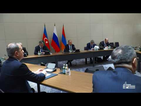 Armenian, Azerbaijani and Russian foreign ministers hold talks in Kazakhstan