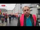 VIDÉO. À Brest, 70 personnes manifestent en soutien aux salariés des raffineries