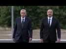 Turkish president welcomed by Azerbaijani counterpart
