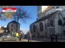 VIDÉO. La cathédrale d'Angers en feu ? Il s'agit d'un exercice incendie