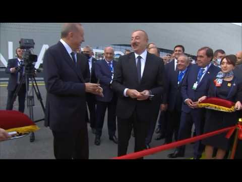 Turkey's Erdogan and Azerbaijan's Aliyev inagurate Zangilan Airport