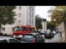 Incendie en cours rue Montrieux à Angers : les secours sur place