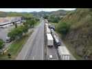 Truckers block highway after Bolsonaro defeat in Brazil election