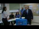 Israeli Prime Minister Yair Lapid votes in Tel Aviv