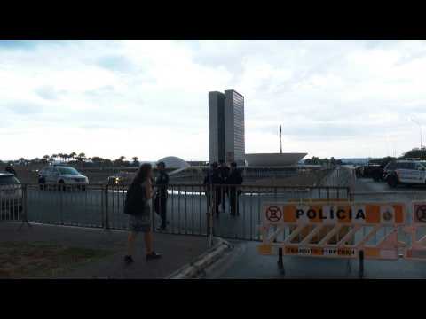 Security forces deploy barriers in Brasilia to prevent demonstrations