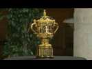 Le trophée de la Coupe du monde de rugby à XV présenté à Toulouse