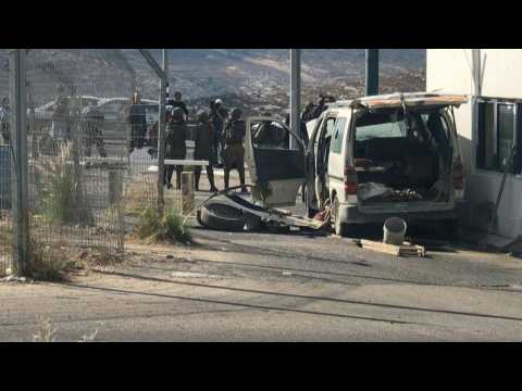 Israeli troops on guard after killing of Palestinian at a checkpoint