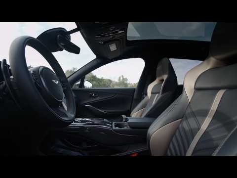 The new Aston Martin DBX707 Interior Design in Satin Titanium Grey in Sardinia