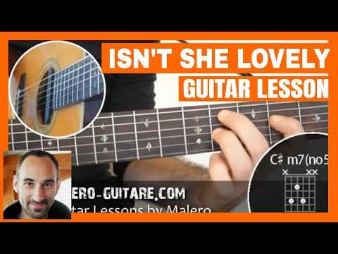 Isn't She Lovely Guitar Tutorial