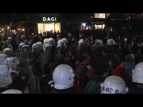 Istanbul police disperse protesters gathered to support arrested doctor Sebnem Korur Fincanci