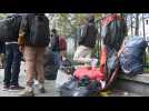 À Paris, un campement d'un millier de migrants évacué