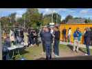 Wavrin - manifestation à la mémoire de Nicolas Cottin à la gare de Wavrin