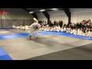 Démonstration de judo à l'occasion de l'inauguration du nouveau dojo rue des Stations à Lille