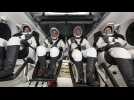 Quatre astronautes de retour sur terre à bord d'une capsule SpaceX