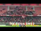 Football (Ligue 2) : les supporters de Valenciennes fêtent la victoire contre Guingamp