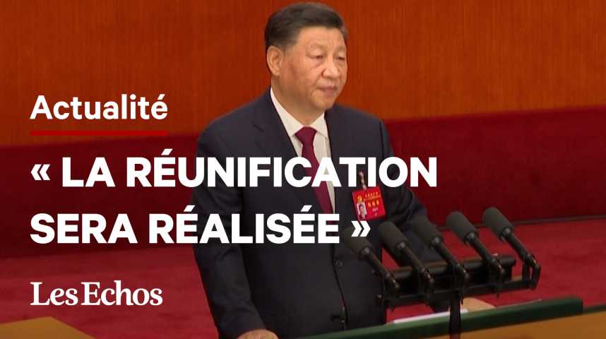 Illustration pour la vidéo Xi Jinping : la Chine « ne renoncera jamais au recours à la force » pour réunifier Taïwan