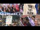 Protesters in Paris march against rising cost of living