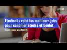 VIDÉO. Étudiant : voici les meilleurs jobs pour concilier études et boulot