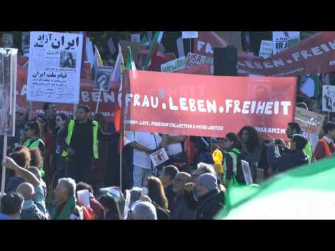 Berlin: rally in support of the demonstrations in Iran