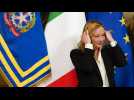 La post-fasciste Meloni, première femme à gouverner l'Italie, a pris ses fonctions