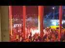 Standard - Anderlecht: la fête d'un côté du grillage, tensions de l'autre