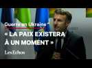 « Une paix est possible » en Ukraine, affirme Emmanuel Macron