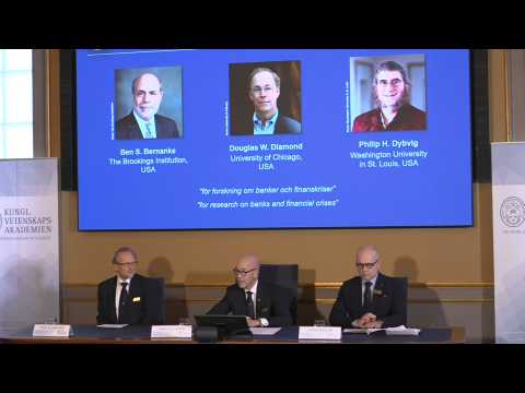 US trio win Nobel Economics Prize for research on banks, financial crises
